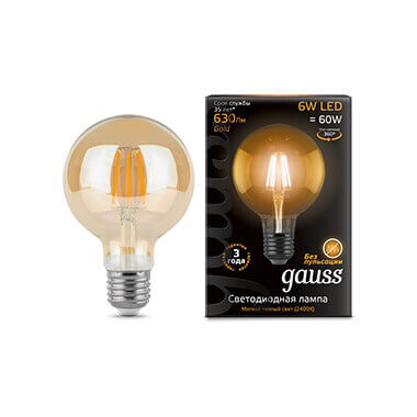 vamsvet-lampa-svetodiodnaya-filamentnaya-gauss-e27-6w-2400k-prozrachnaya-105802006